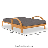Ruben Small Double Futon Open dimensions