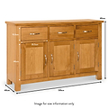 Newlyn Oak Large Sideboard from Roseland