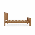 side view of the Zelah Oak 5ft Slatted Bed Frame