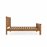 side view of the Zelah Oak 5ft Slatted Bed Frame