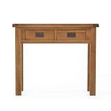 Zelah Oak Dressing Table - Front View