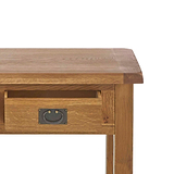 Zelah Oak Dressing Table - Close up of top of dressing table