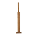 Zelah Oak Vanity Mirror - Side on view