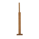 Zelah Oak Vanity Mirror - Side on view