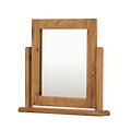 Zelah Oak Vanity Mirror - Side view