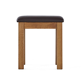 Zelah Oak Stool - Front view