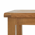 Zelah Oak Lamp Table - Close up of top of table