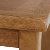Zelah Oak Nest of Tables - Close up of corner of table