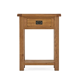 Zelah Oak Telephone Table - Front view