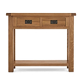 Zelah Oak Console Table - Front view