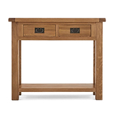 Zelah Oak Console Table - Front view