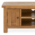 Zelah Oak 90cm TV Stand - Close up of cupboard
