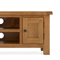 Zelah Oak 120cm TV Stand - Close up of cupboard