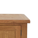 Zelah Oak 150cm TV Stand - Close up of top