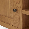 Zelah Oak 150cm TV Stand - Close up of cupboard handle