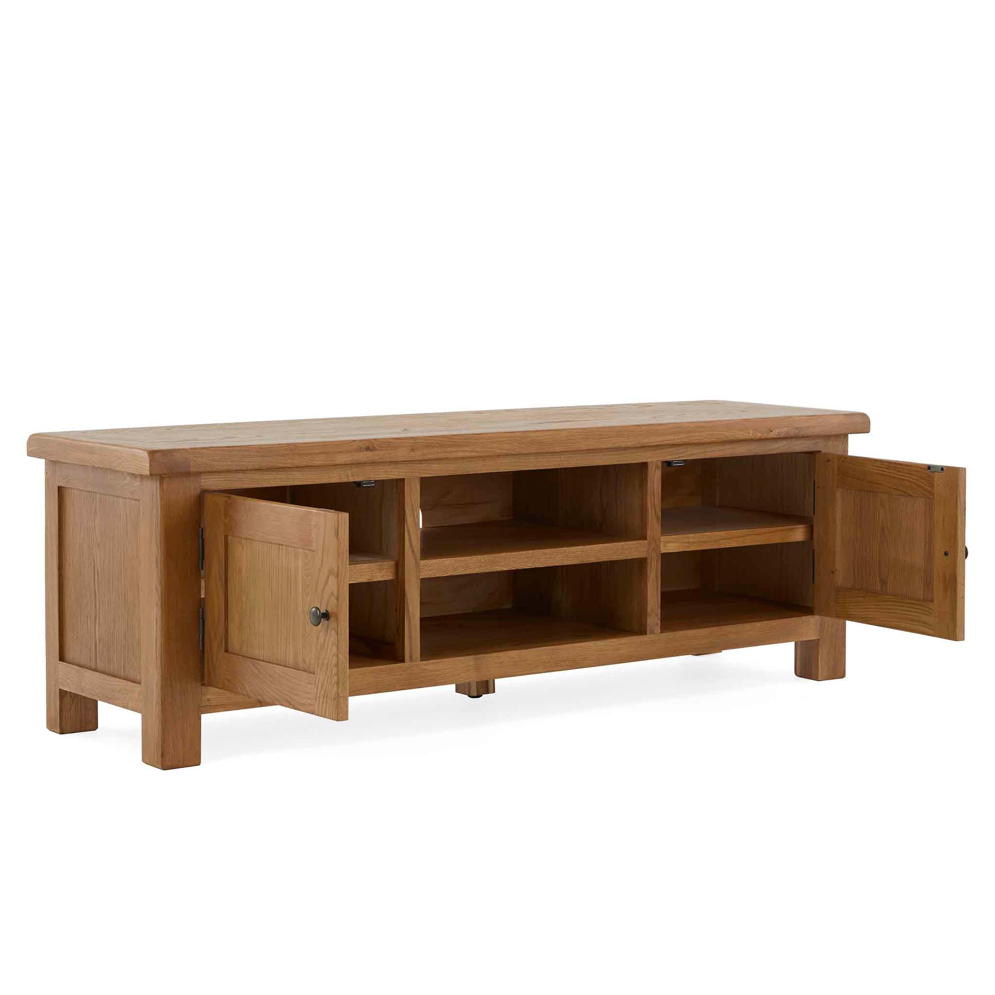 Zelah Oak Large TV Stand, 150cm | Roseland