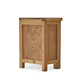 Zelah Oak Corner TV Stand - Side on view