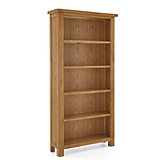 Zelah Oak Large Bookcase by Roseland Furniture