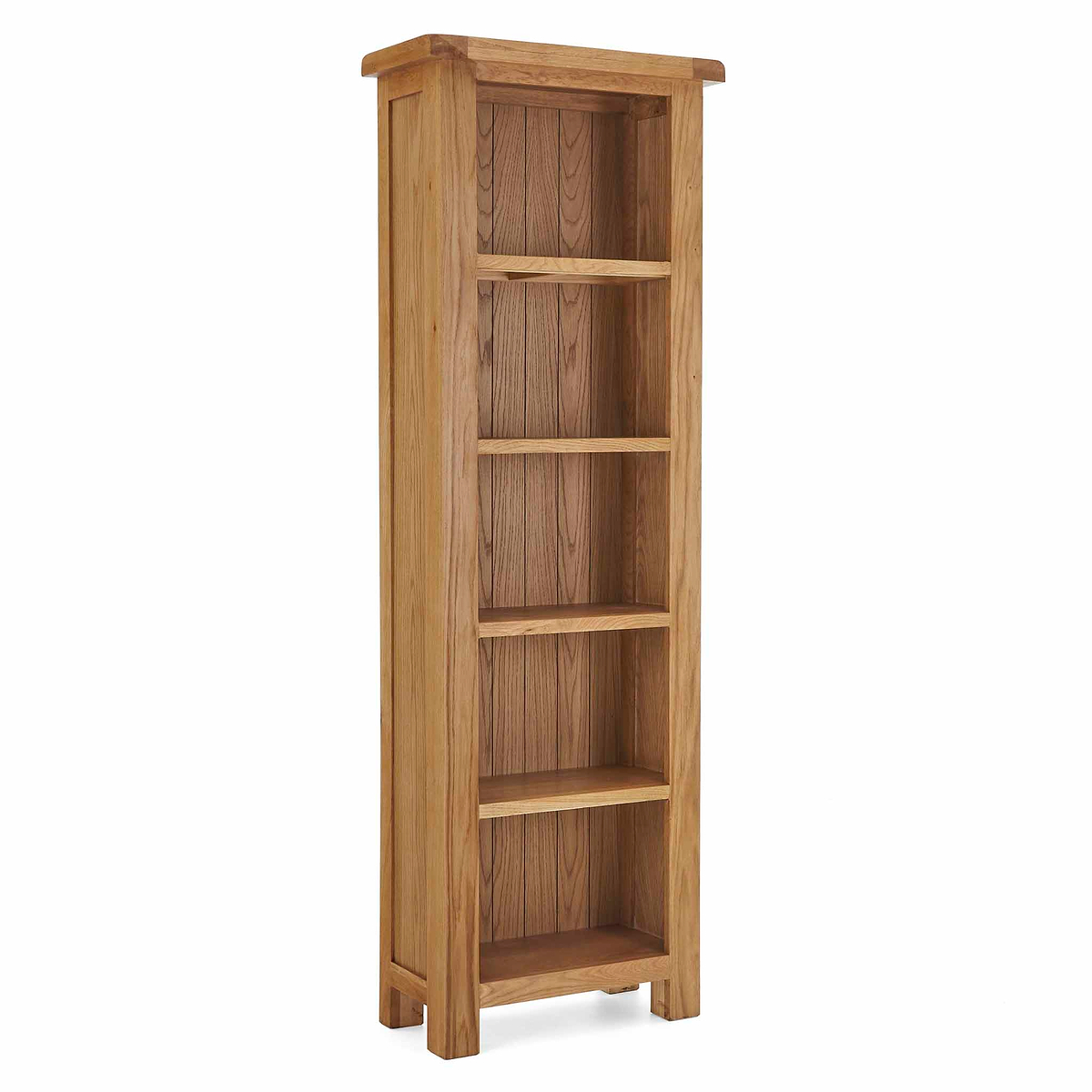 Zelah Oak Narrow Bookcase by Roseland Furniture