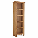 Zelah Oak Narrow Bookcase by Roseland Furniture