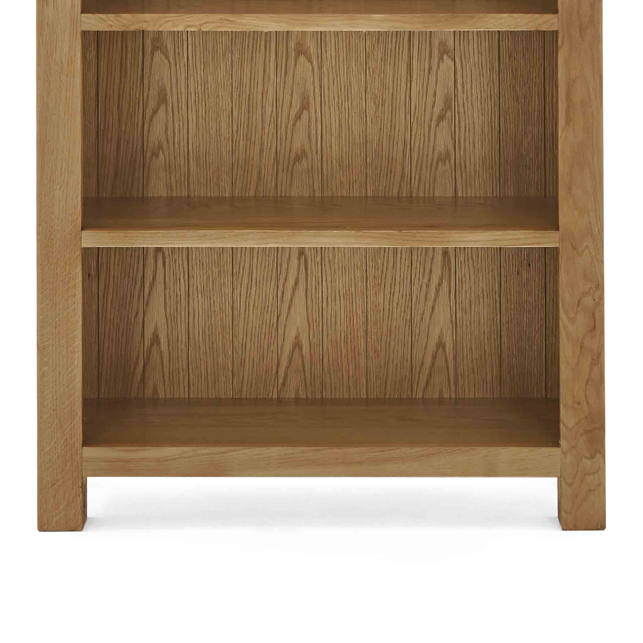 Zelah Oak Country Style Large Bookcase, 5 Shelves | Roseland