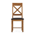 Zelah Oak Cross-Back Dining Chair - Front view