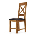 Zelah Oak Cross-Back Dining Chair - Side view