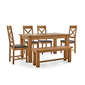 Zelah Oak Small Extending Dining Table 150cm-200cm