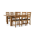 Zelah Oak Large extendable Dining Table