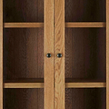 Zelah Oak Display Cabinet - Close up of display cabinet