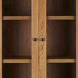 Zelah Oak Display Cabinet - Close up of display cabinet