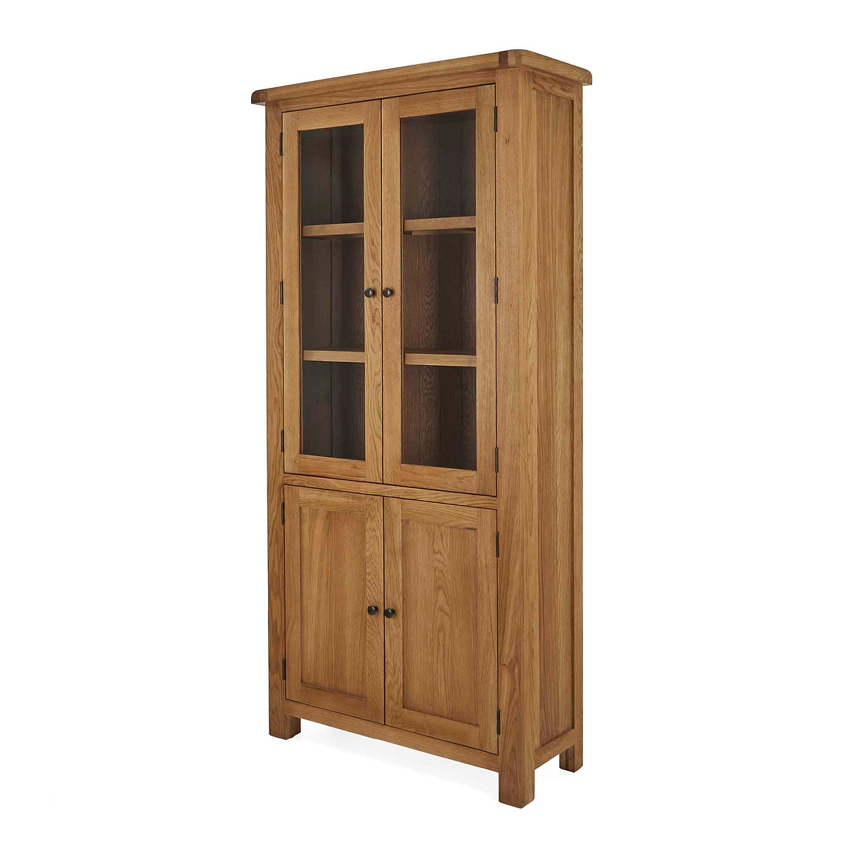 Zelah Oak Display Cabinet - Side view
