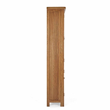 Zelah Oak Display Cabinet - Side on view