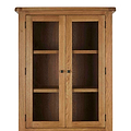 Zelah Oak Display Cabinet - Close up of display cabinet