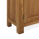 Zelah Oak Display Cabinet - Close up of feet