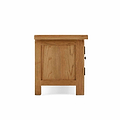 Zelah Oak 200cm TV Stand - Side on view