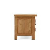 Zelah Oak 200cm TV Stand - Side on view
