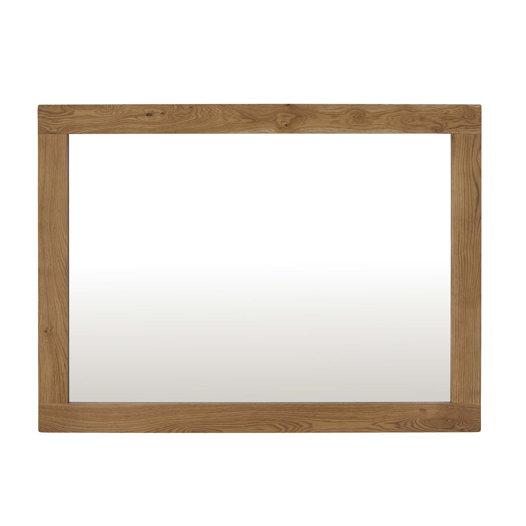 Zelah Oak Rustic Waxed Mirror | Solid Oak