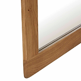 Zelah Oak Mirror - Close up of edge of mirror
