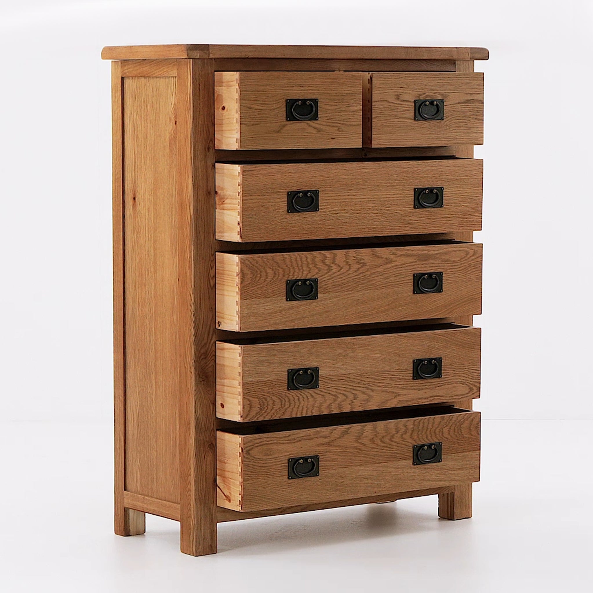 SAC WORKS / SMALL CHEST [RF-074〈OAK〉] Zelah Oak 2 over 4 Chest of Drawers | Roseland