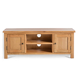 Surrey Oak TV Stand 120cm by Roseland Furniture
