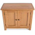 Surrey Oak Small Cupboard - Looking down on front of cupboard