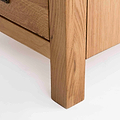 Surrey Slim Oak Bedside Table from Roseland Furniture