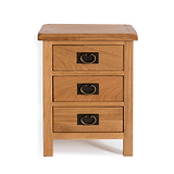 Surrey Oak Bedside Table by Roseland Furniture