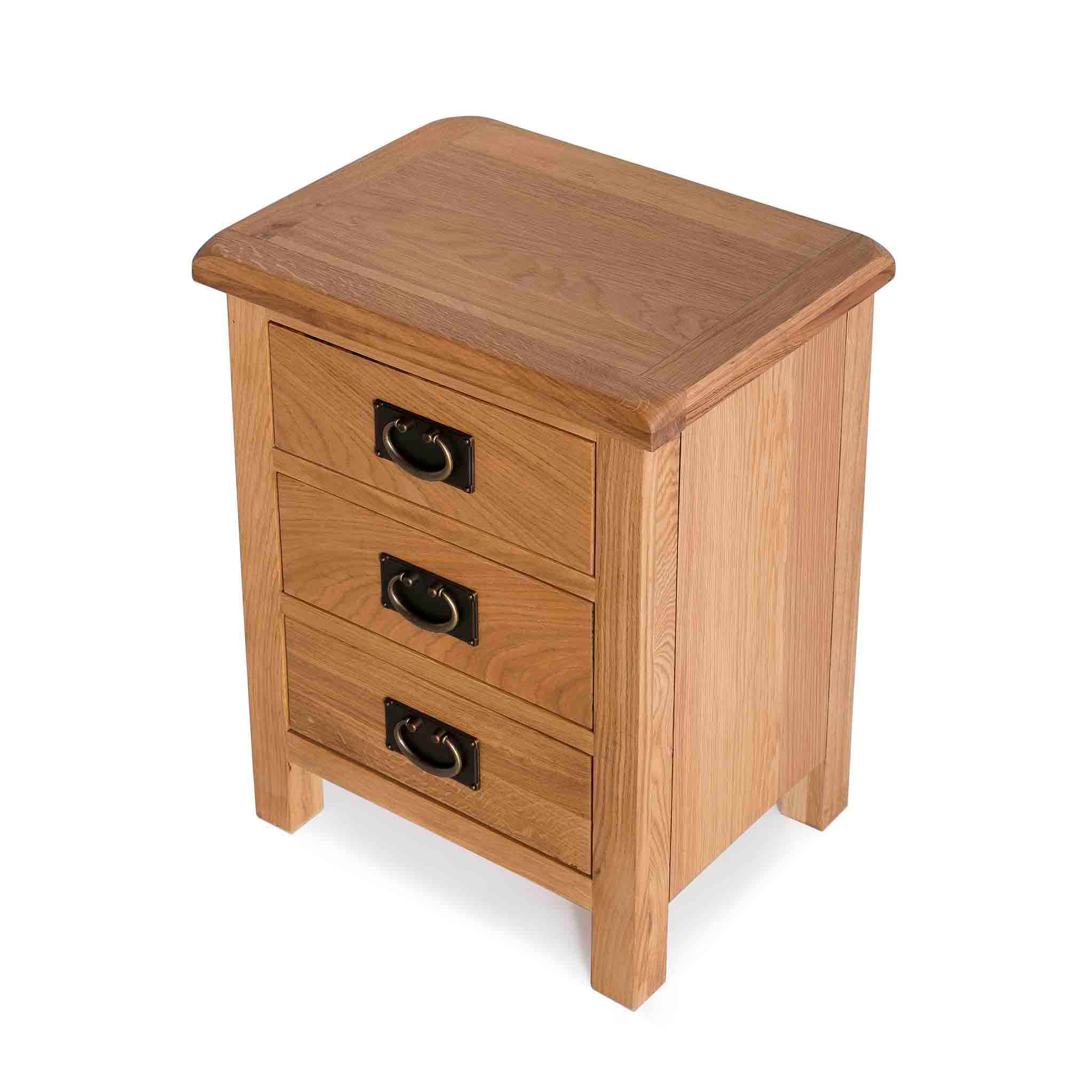 Surrey Oak Bedside Table - Top view