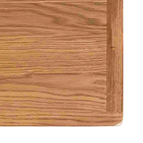 Surrey Oak 2 Over 3 Chest of Drawers - Close up of top corner of drawers