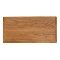 Surrey Oak Blanket Box / Ottoman - Arial view of top of blanket box