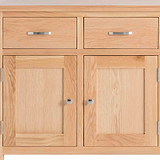 London Oak Large Sideboard  - Close up of cupboard doors
