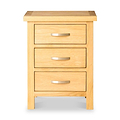 London Oak Bedside Chest by Roseland Furniture