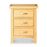 London Oak Bedside Chest by Roseland Furniture